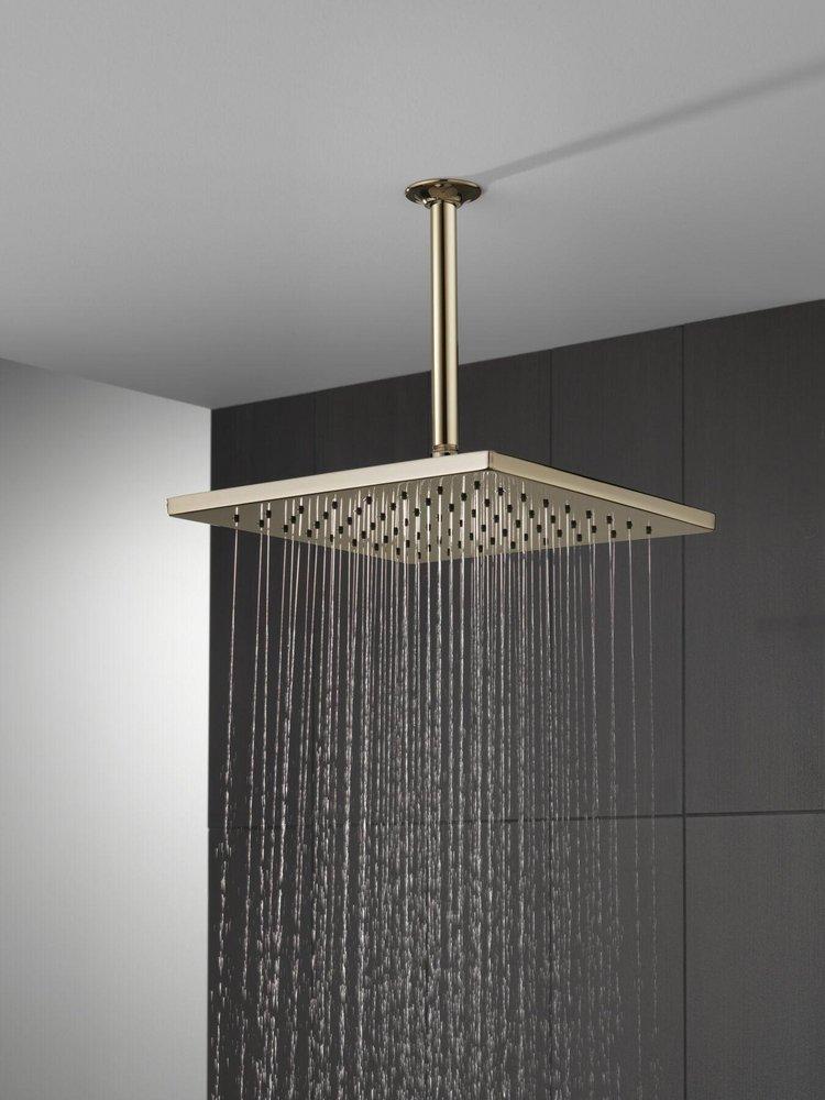 CCY 1.75 GPM UNIV SHOWERING COMPONENTS SINGLE-SETTING METAL RAINCAN SHOWER HEAD LUMICOAT POLISHED NICKEL 