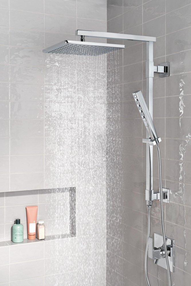 Delta Faucet Lumicoat&trade; Chrome Single Function Soft Rain Spray Showerhead 