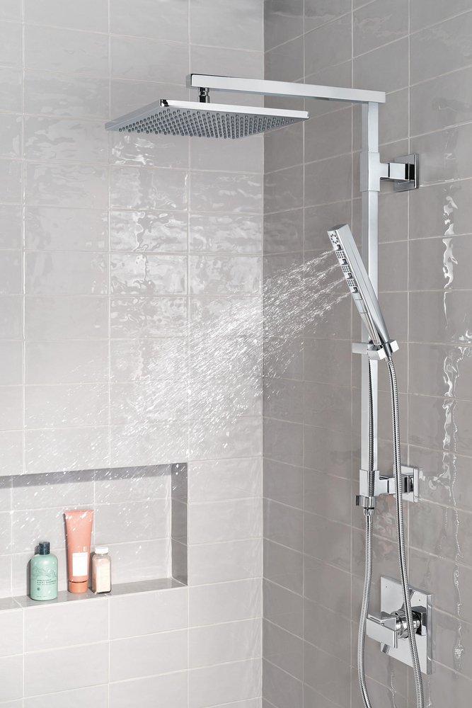 Delta Faucet Lumicoat&trade; Chrome Single Function Soft Rain Spray Showerhead 