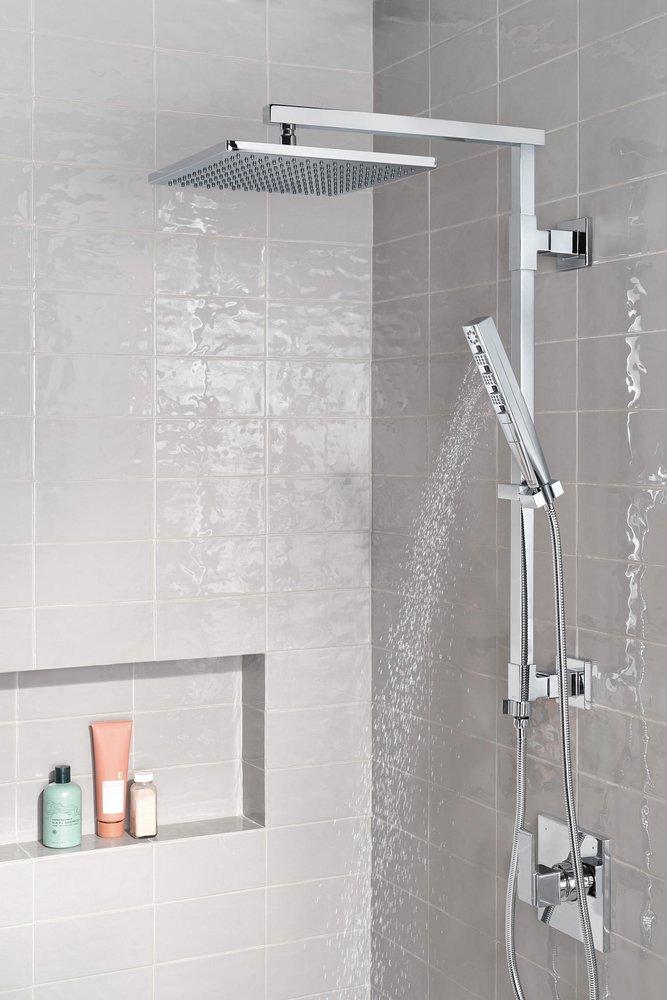 Delta Faucet Lumicoat&trade; Chrome Single Function Soft Rain Spray Showerhead 