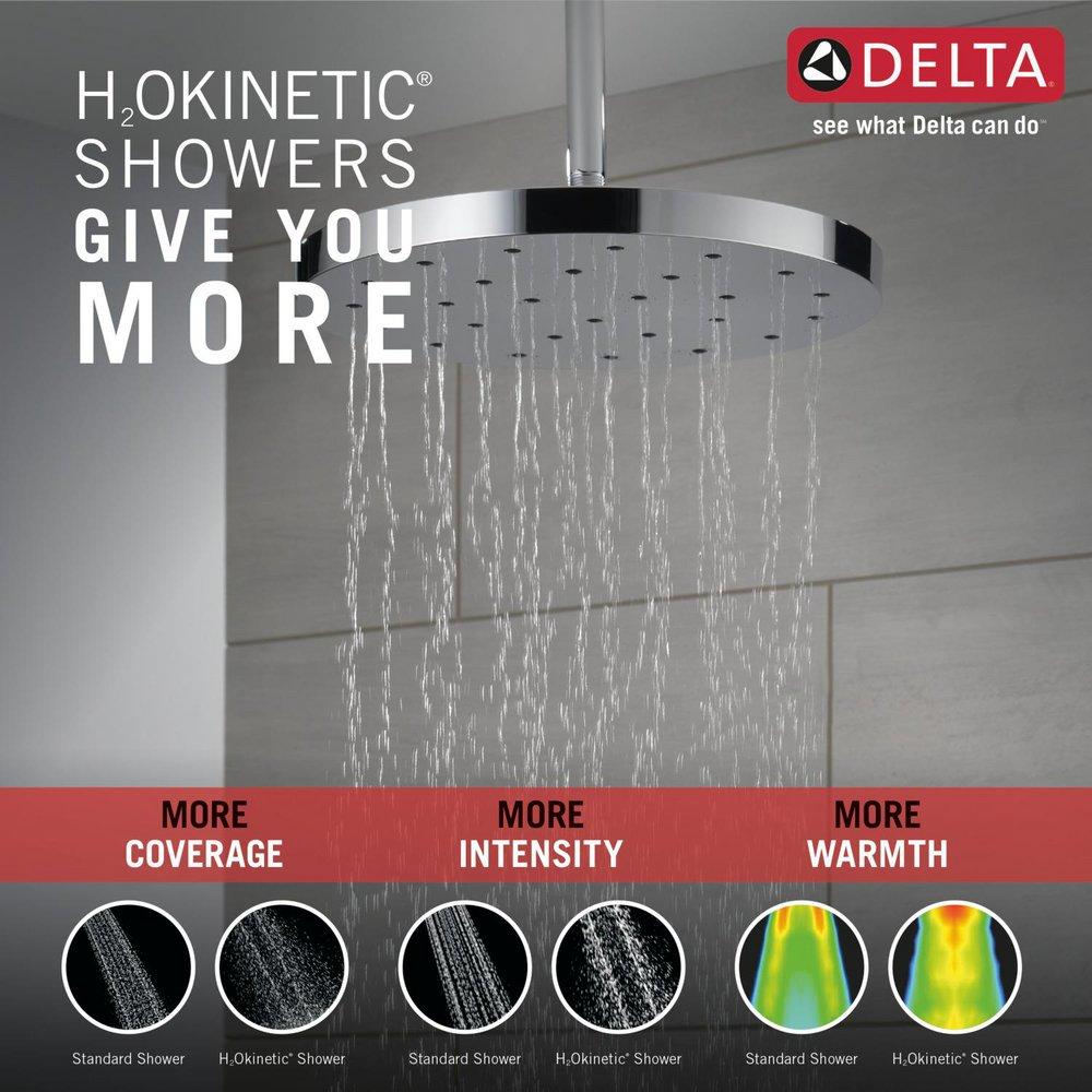 Delta Faucet Lumicoat Chrome Single Function Showerhead 