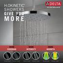 Delta Faucet Lumicoat Chrome Single Function Showerhead 