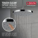 Delta Faucet Lumicoat Chrome Single Function Showerhead 