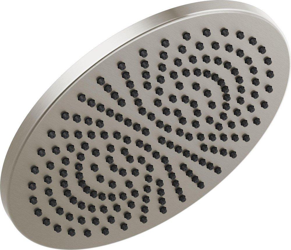CCN 2.5 GPM UNIV SHOWERING COMPONENTS SINGLE-SETTING METAL RAINCAN SHOWER HEAD LUMICOAT STAINLESS 