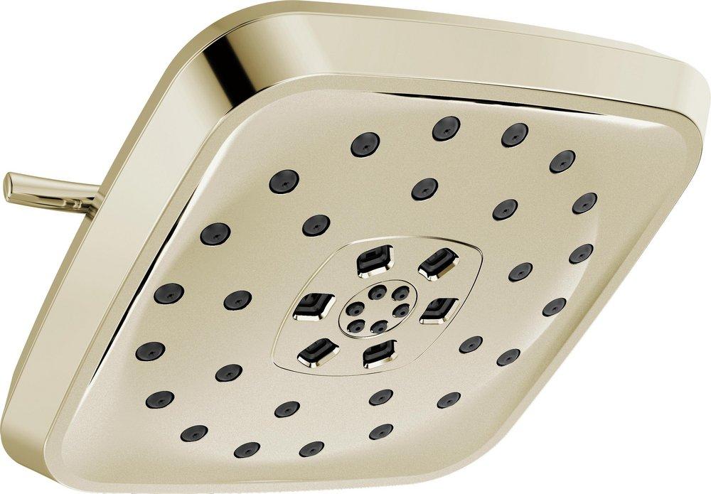 CCY 1.75 GPM UNIV SHOWERING COMPONENTS H2OKINETIC 4-SETTING SHOWER HEAD WITH ULTRASOAK LUMICOAT POLISHED NICKEL 