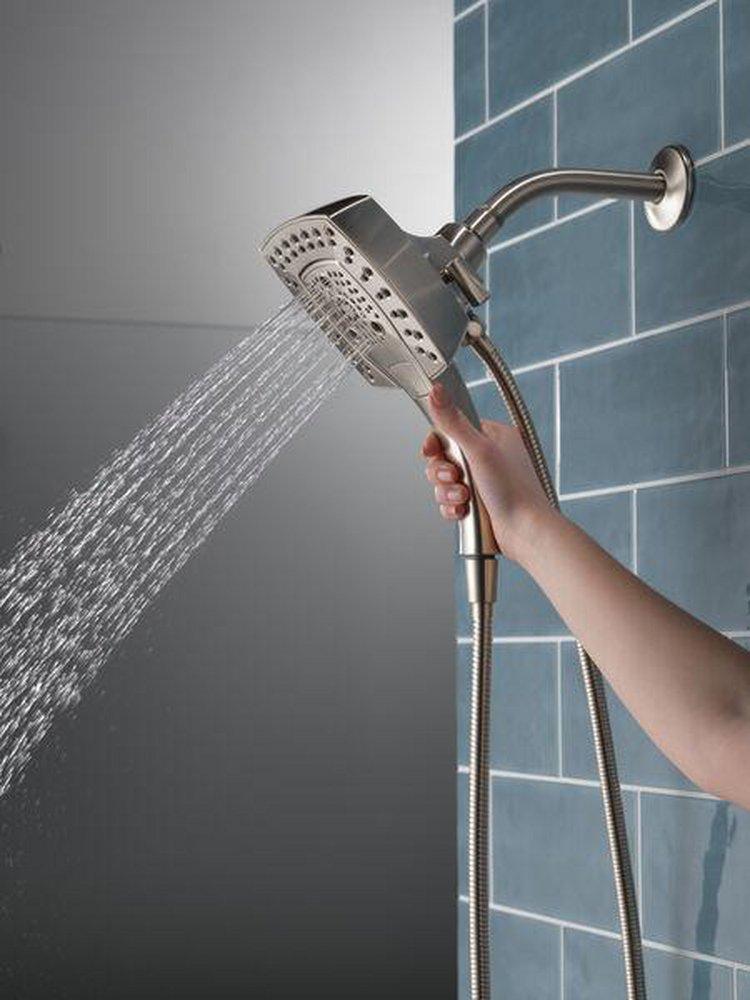 Delta Faucet Lumicoat&trade; Stainless Multi Function Hand Shower in Lumicoat 