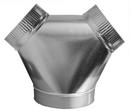 Snappy 10 in. x 8 in. 28 ga Galvanized Steel Branch Wye 