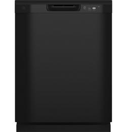 24 in. Built-In Front Control Dishwasher in Black