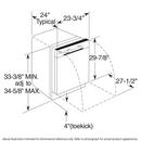 GE&reg; Black 24 x 23-3/4 in. Dishwasher 