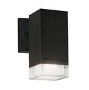 AFX Black 12W 1-Light 8 in. Outdoor Wall Sconce 
