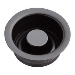 Brass Disposer Flange & Stopper in Matte Black