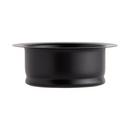Signature Hardware Matte Black Brass Disposer Flange & Stopper 
