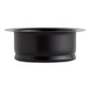 Signature Hardware Matte Black Brass Disposer Flange & Stopper 