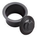 Signature Hardware Matte Black Disposer Flange & Stopper 