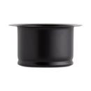 Signature Hardware Matte Black 4-1/2 x 2-1/2 in. Solid Brass Extra Thick Disposer Flange and Stopper 