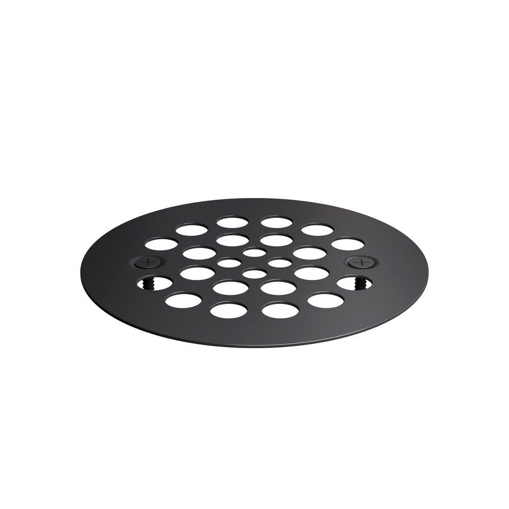 4-1/4 in. OD Shower Strainer Cover in Matte Black 