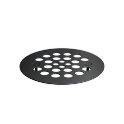 4-1/4 in. OD Shower Strainer Cover in Matte Black