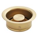 Signature Hardware Brushed Gold Brass Disposer Flange & Stopper 