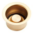 3-1/2 x 1-5/8 in. Solid Brass Disposer Flange and Stopper in Brushed Gold