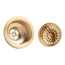 Signature Hardware Brushed Gold Disposer Flange & Stopper 