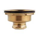Signature Hardware Brushed Gold 4-1/2 x 2-1/2 in. Solid Brass Extra Thick Disposer Flange and Stopper 