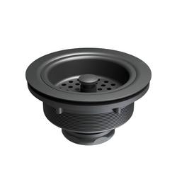 3-1/2 in. Basket Strainers in Matte Black