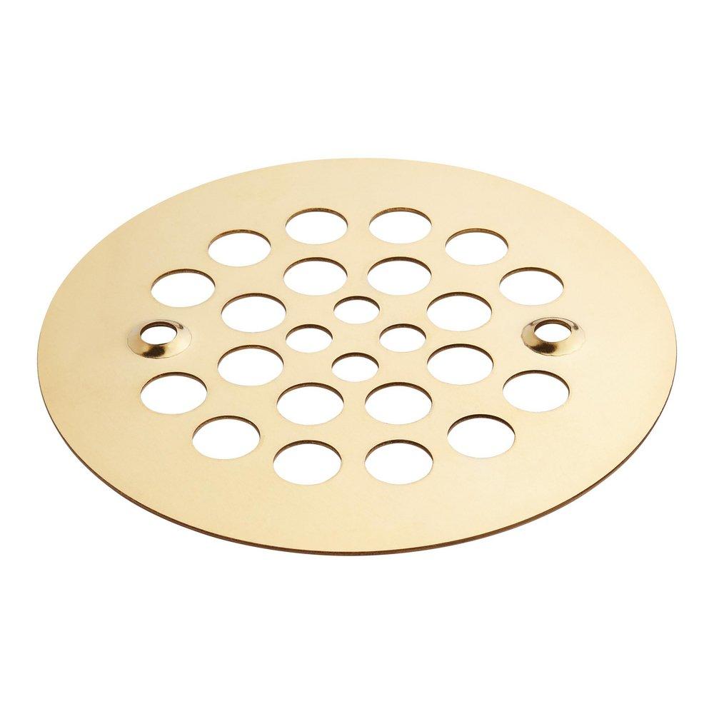 Signature Hardware Brushed Gold 4-1/4 in. Shower Strainer 