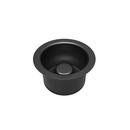 Garbage Disposal Deep Flange with Stopper in Matte Black