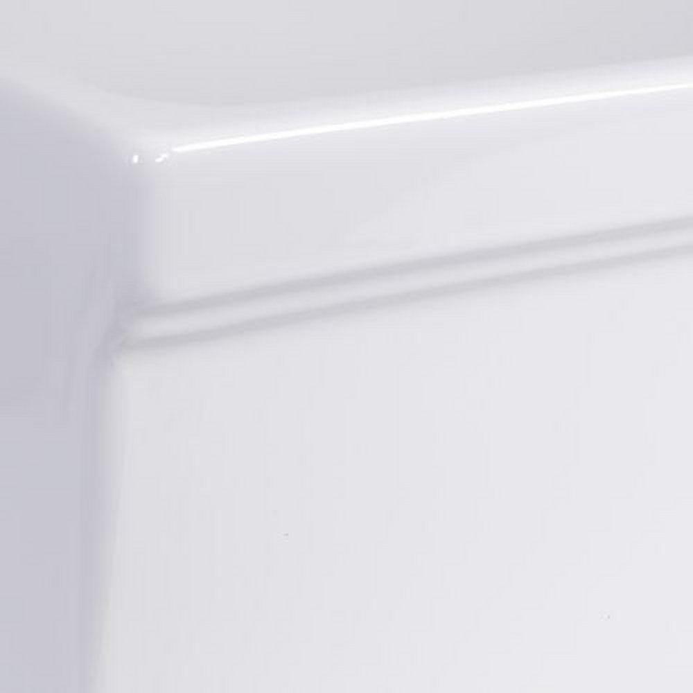 NANTUCKET SINKS 36-INCH DECORATIVE APRON FARMHOUSE FIRECLAY SINK 