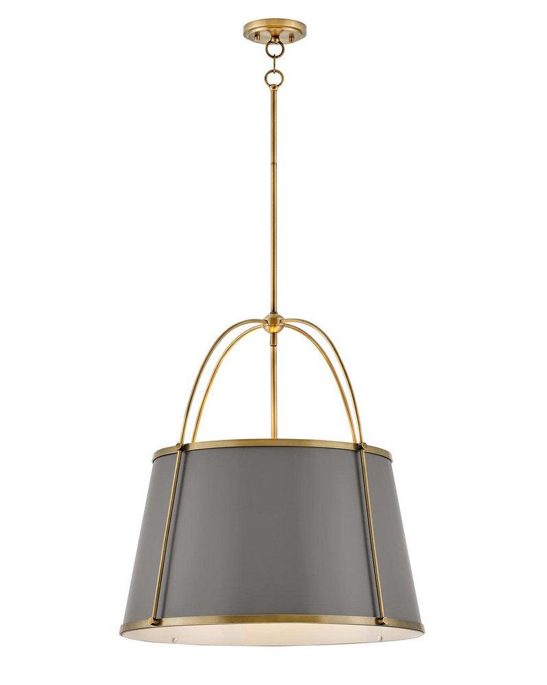 Hinkley Lacquered Brass 60W 1-Light Candelabra E-12 Pendant 