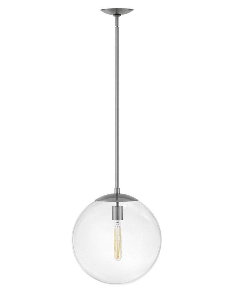 Hinkley Polished Antique Nickel 100W 1-Light Medium E-26 LED Pendant 