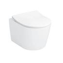 0.9/1.28 gpf Dual Flush Elongated Wall Mount Toilet in Cotton 