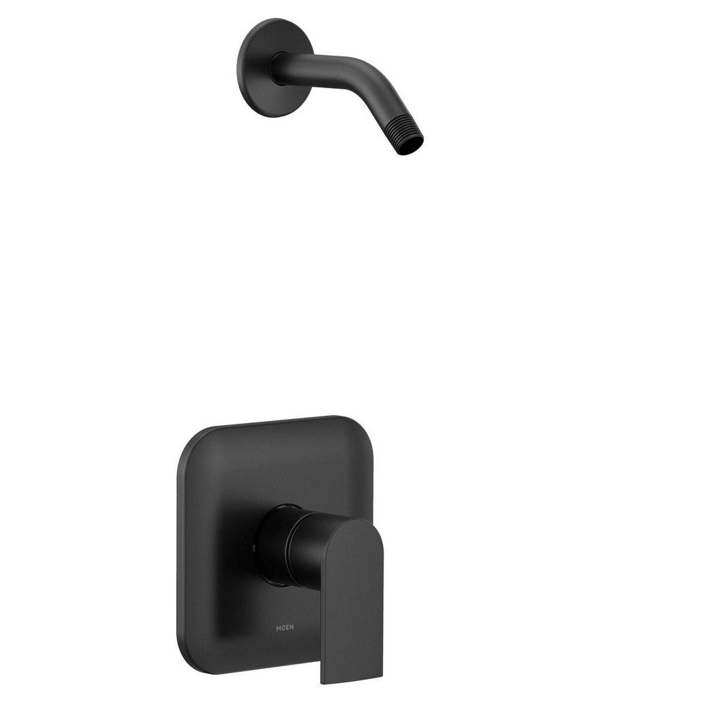 Single Handle Shower Faucet in Matte Black (Trim Only) 