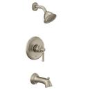 Moen Brushed Nickel Single Handle Single Function Bathtub & Shower Faucet (Trim Only) 