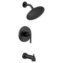 Moen Matte Black Single Handle Single Function Bathtub & Shower Faucet (Trim Only) 