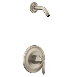 Single Handle Shower Faucet in Brushed Nickel (Trim Only)