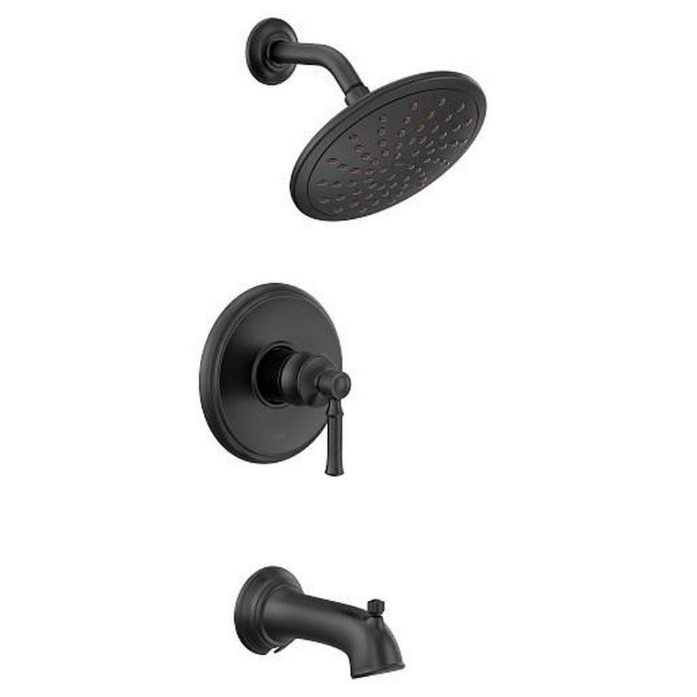 Moen Matte Black Single Handle Single Function Bathtub & Shower Faucet  (Trim Only) 