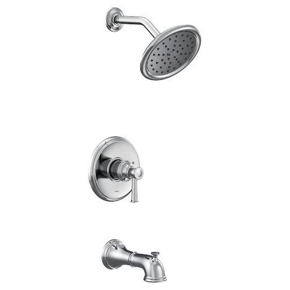 Moen Chrome Single Handle Single Function Bathtub & Shower Faucet  (Trim Only) 