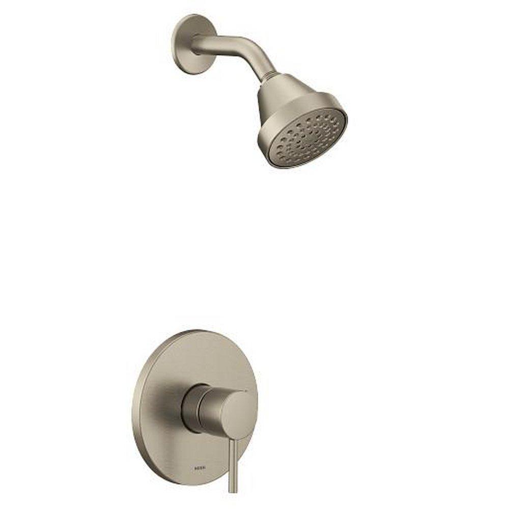 Moen Brushed Nickel Single Handle Single Function Shower Faucet (Trim Only) 