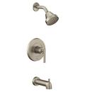 Moen Brushed Nickel Single Handle Single Function Bathtub & Shower Faucet (Trim Only) 