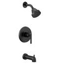 Moen Matte Black Single Handle Single Function Bathtub & Shower Faucet (Trim Only) 