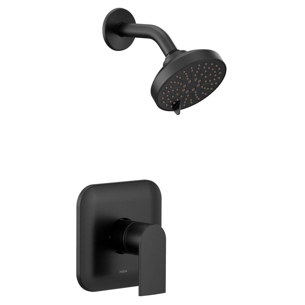 Single Handle Multi Function Shower Faucet in Matte Black (Trim Only) 