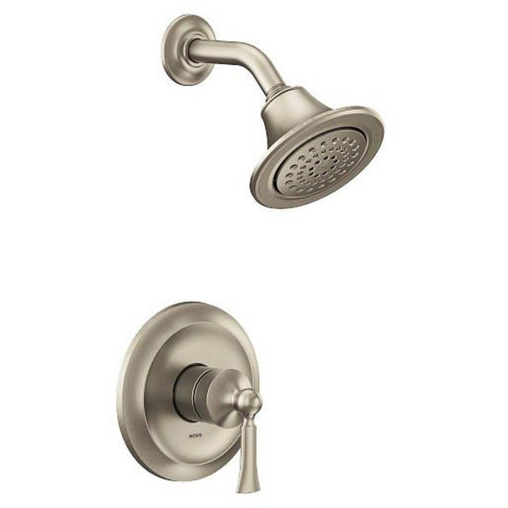 Moen Brushed Nickel Single Handle Single Function Shower Faucet (Trim Only) 