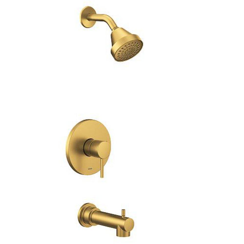 Moen Brushed Gold Single Handle Single Function Bathtub & Shower Faucet  (Trim Only) 