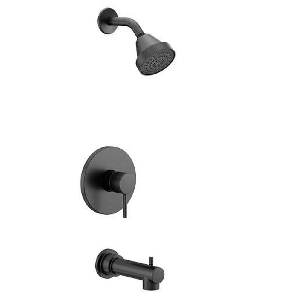 Moen Matte Black Single Handle Single Function Bathtub & Shower Faucet  (Trim Only) 