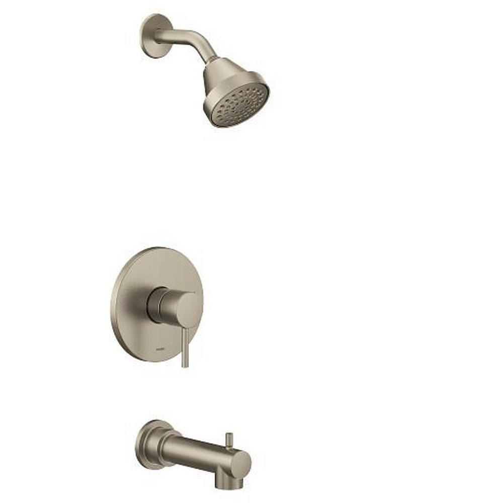 Moen Brushed Nickel Single Handle Single Function Bathtub & Shower Faucet  (Trim Only) 