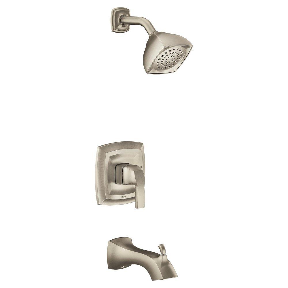 Moen Brushed Nickel Single Handle Single Function Bathtub & Shower Faucet (Trim Only) 