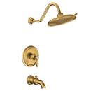 BRUSHED GOLD M-CORE 4 PORT TUB/SHOWER 
