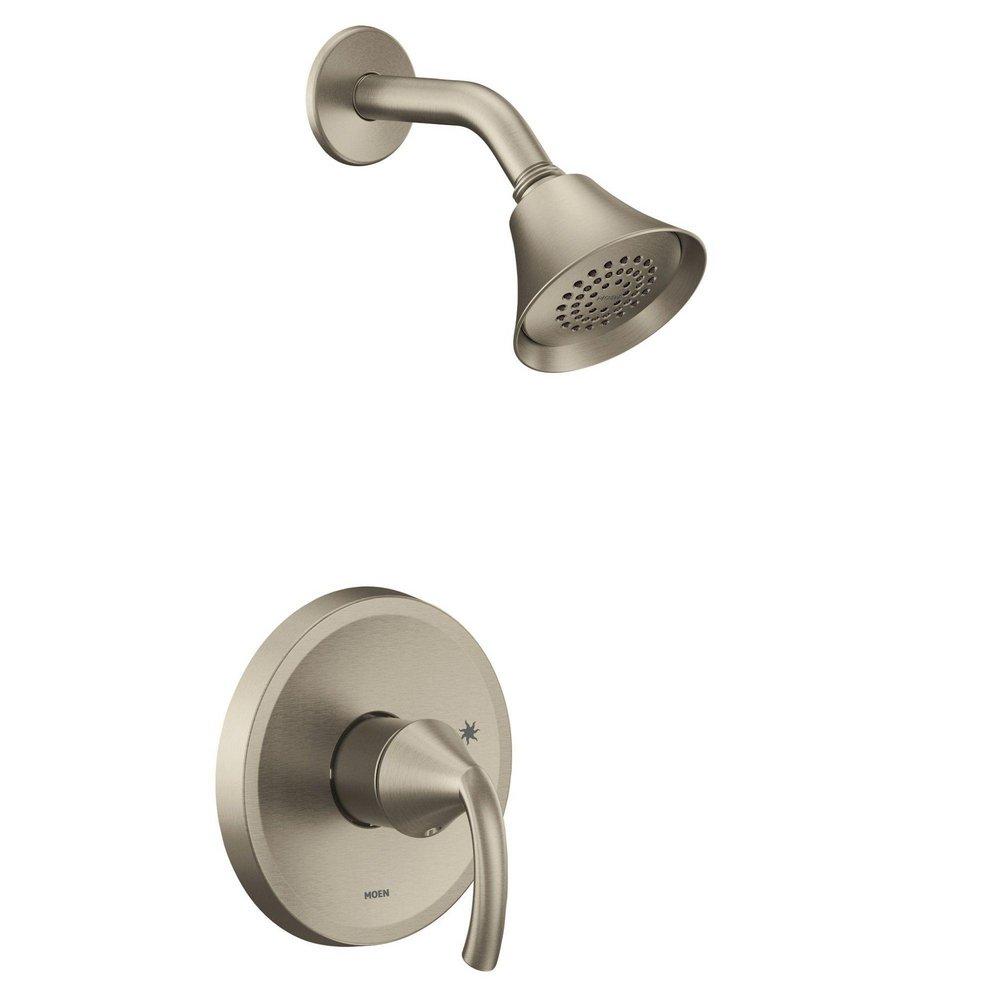 One Handle Single Function Shower Faucet in Brushed Nickel (Trim Only) 