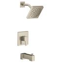 Moen Brushed Nickel Single Handle Single Function Bathtub & Shower Faucet (Trim Only) 
